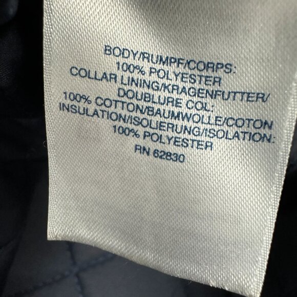 Lands End Womens Quilted Vest Size 3X Navy Blue PRIMALOFT Insulated Outerwear - Picture 6 of 9